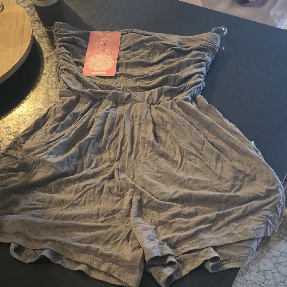 Heart Hips High Waist Gray Women's Shorts